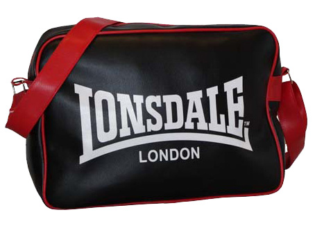 BOLSO LONSDALE NEGRO Y ROJO